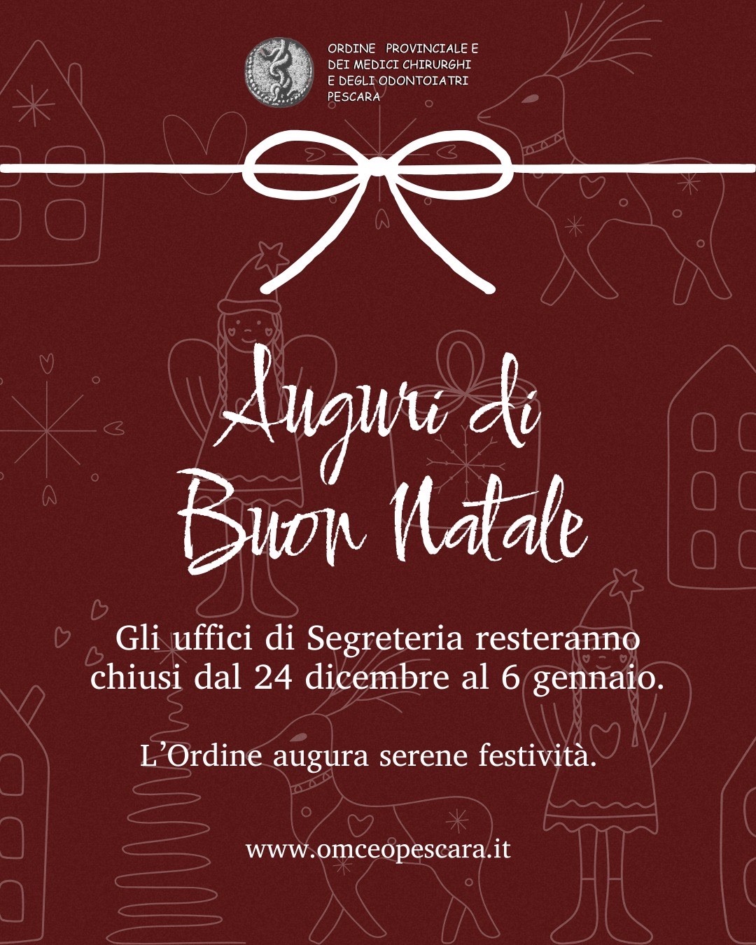 Clicca per accedere all'articolo AVVISO - Chiusura per festività natalizie