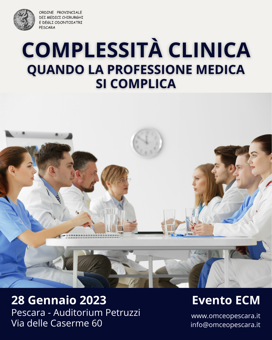 Clicca per accedere all'articolo Complessità clinica. Quando la professione medica si complica - Primo invio