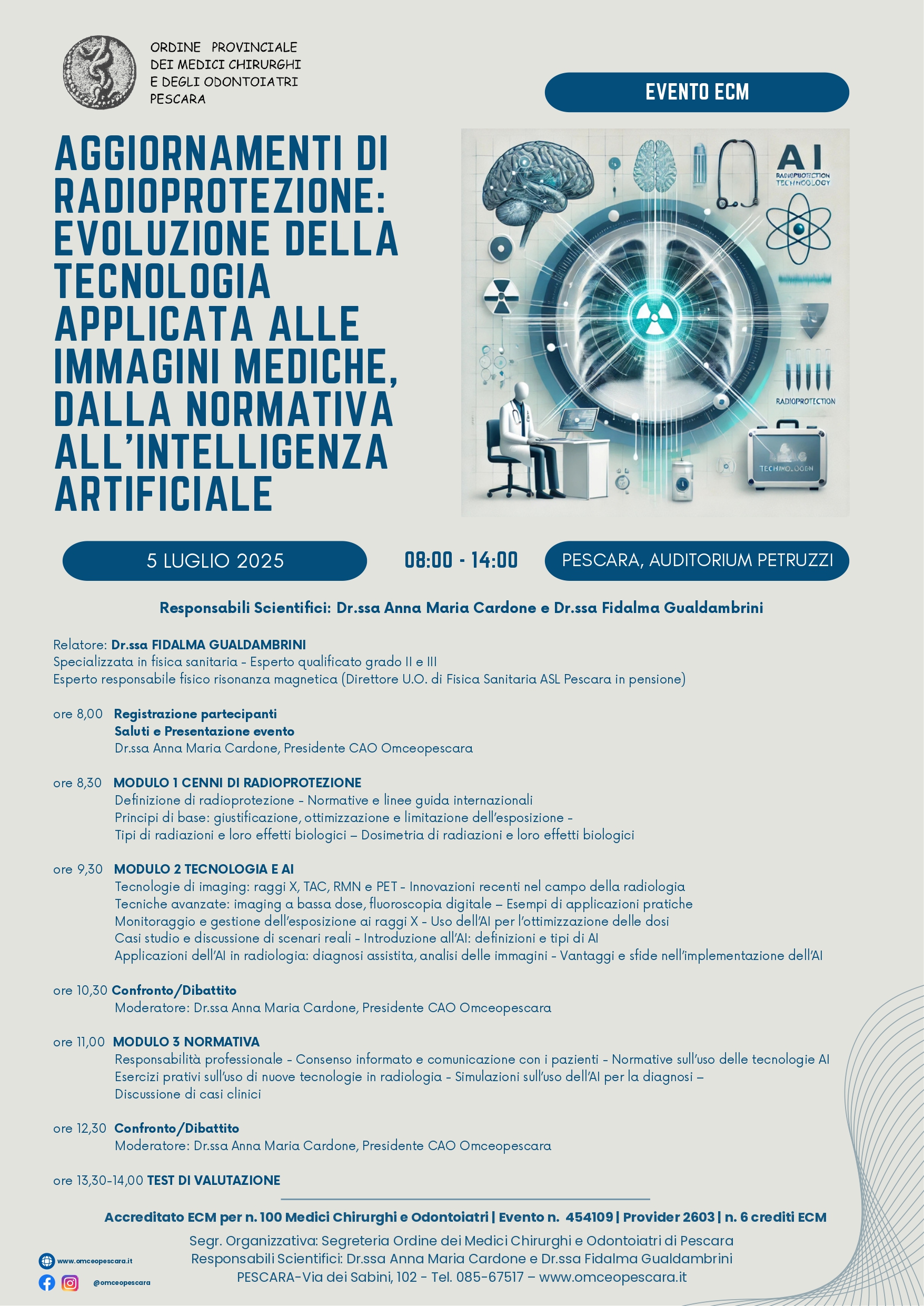 Clicca per accedere all'articolo AGGIORNAMENTI DI RADIOPROTEZIONE: EVOLUZIONE DELLA TECNOLOGIA APPLICATA ALLE IMMAGINI MEDICHE, DALLA NORMATIVA ALL'INTELLIGENZA ARTIFICIALE