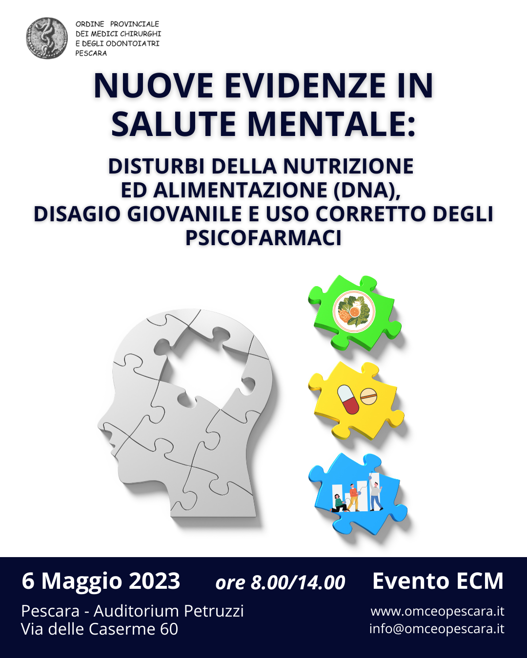 Clicca per accedere all'articolo NUOVE EVIDENZE IN SALUTE MENTALE: DISTURBI DELLA NUTRIZIONE ED ALIMENTAZIONE (DNA), DISAGIO GIOVANILE E USO CORRETTO DEGLI PSICOFARMACI