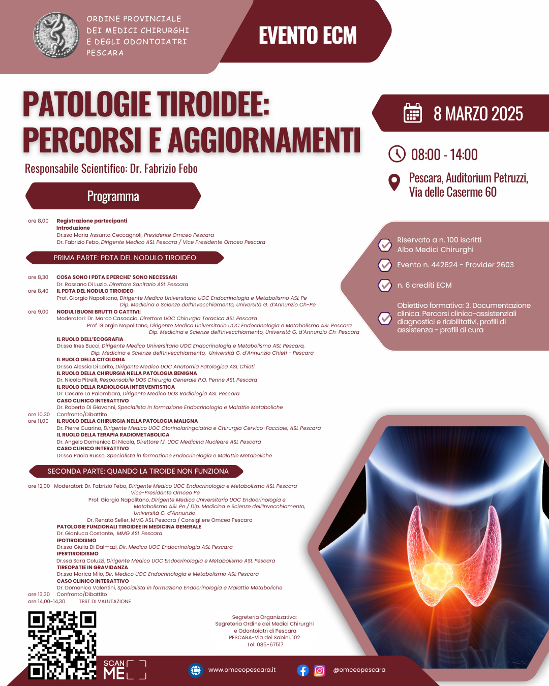 Clicca per accedere all'articolo PATOLOGIE TIROIDEE: PERCORSI E AGGIORNAMENTI
