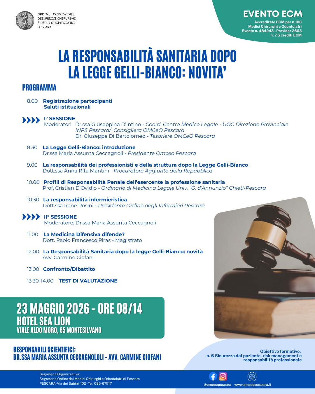 Clicca per accedere all'articolo LA RESPONSABILITA' SANITARIA DOPO LA LEGGE GELLI-BIANCO: NOVITA'