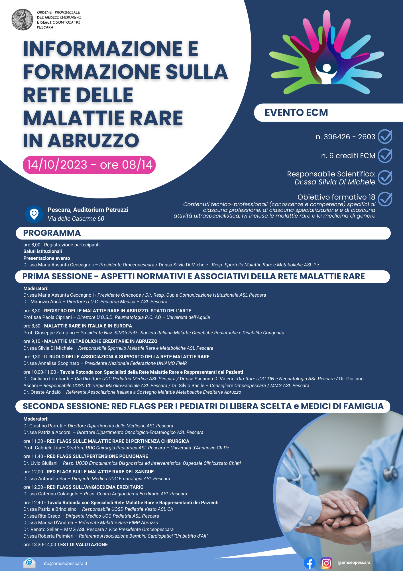 Clicca per accedere all'articolo Informazione e formazione sulla Rete delle Malattie Rare in Abruzzo
