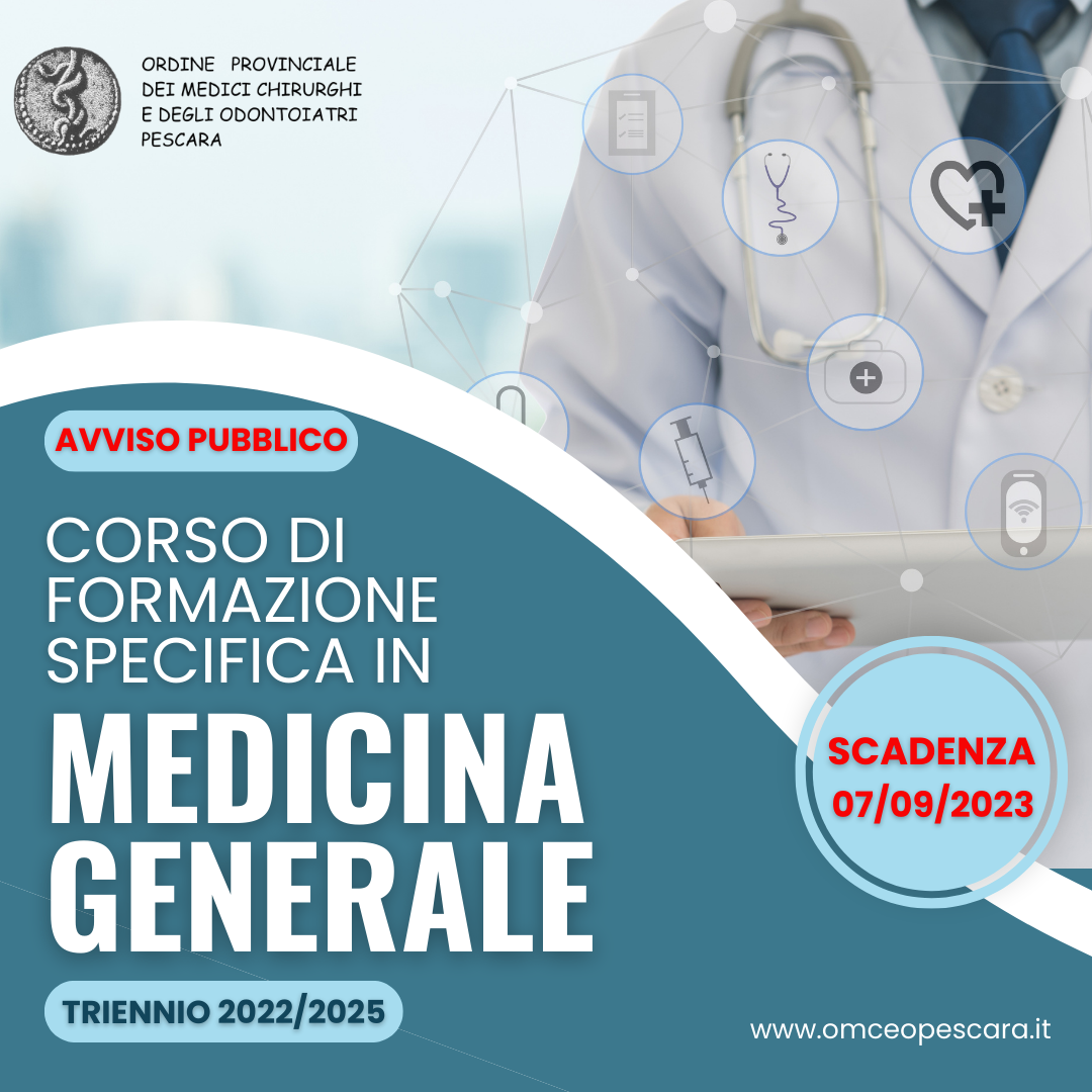 Clicca per accedere all'articolo Bando di accesso al corso di formazione specifica in Medicina Generale triennio 2023/2026