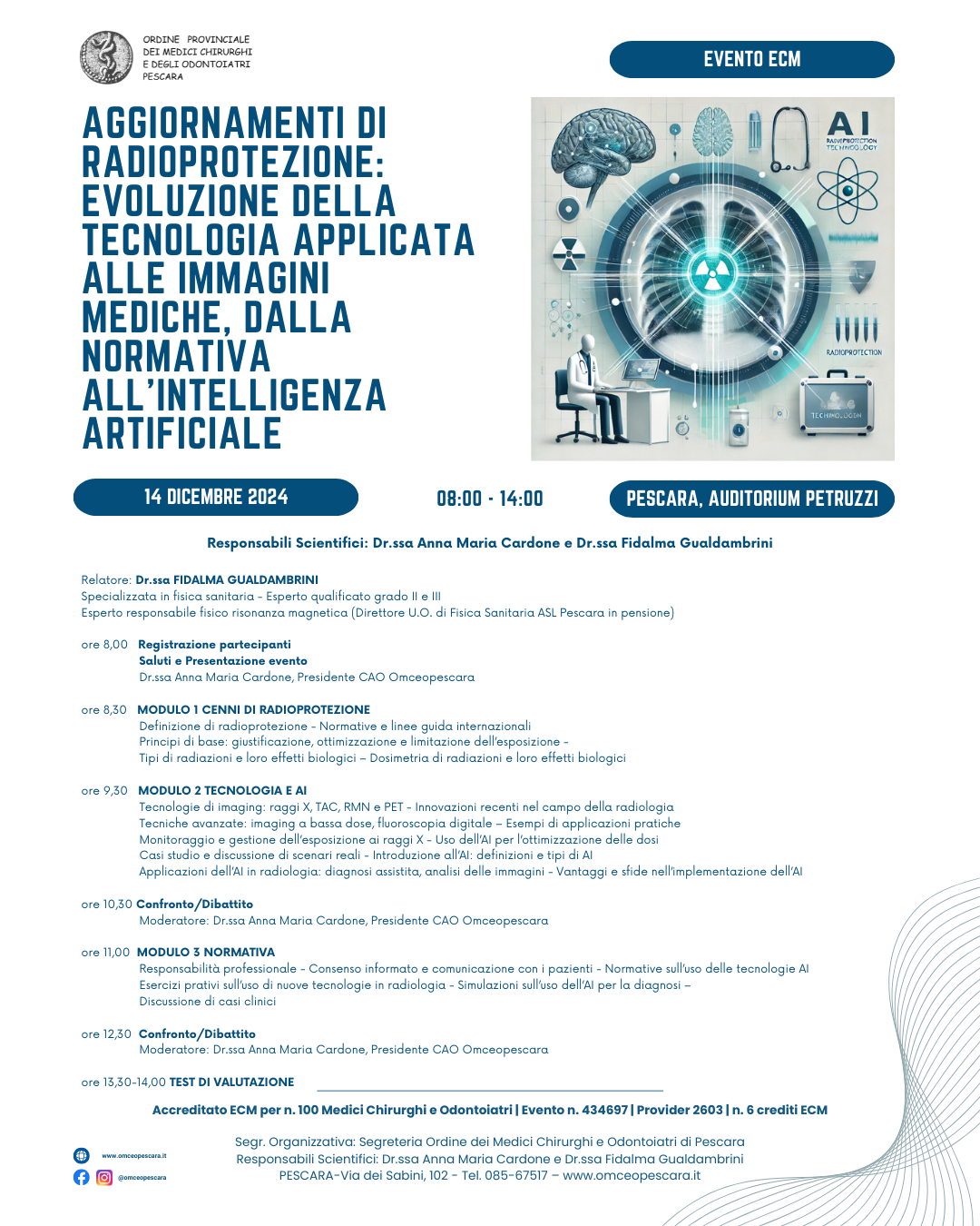 Clicca per accedere all'articolo AGGIORNAMENTI DI RADIOPROTEZIONE: EVOLUZIONE DELLA TECNOLOGIA APPLICATA ALLE IMMAGINI MEDICHE, DALLA NORMATIVA ALL'INTELLIGENZA ARTIFICIALE