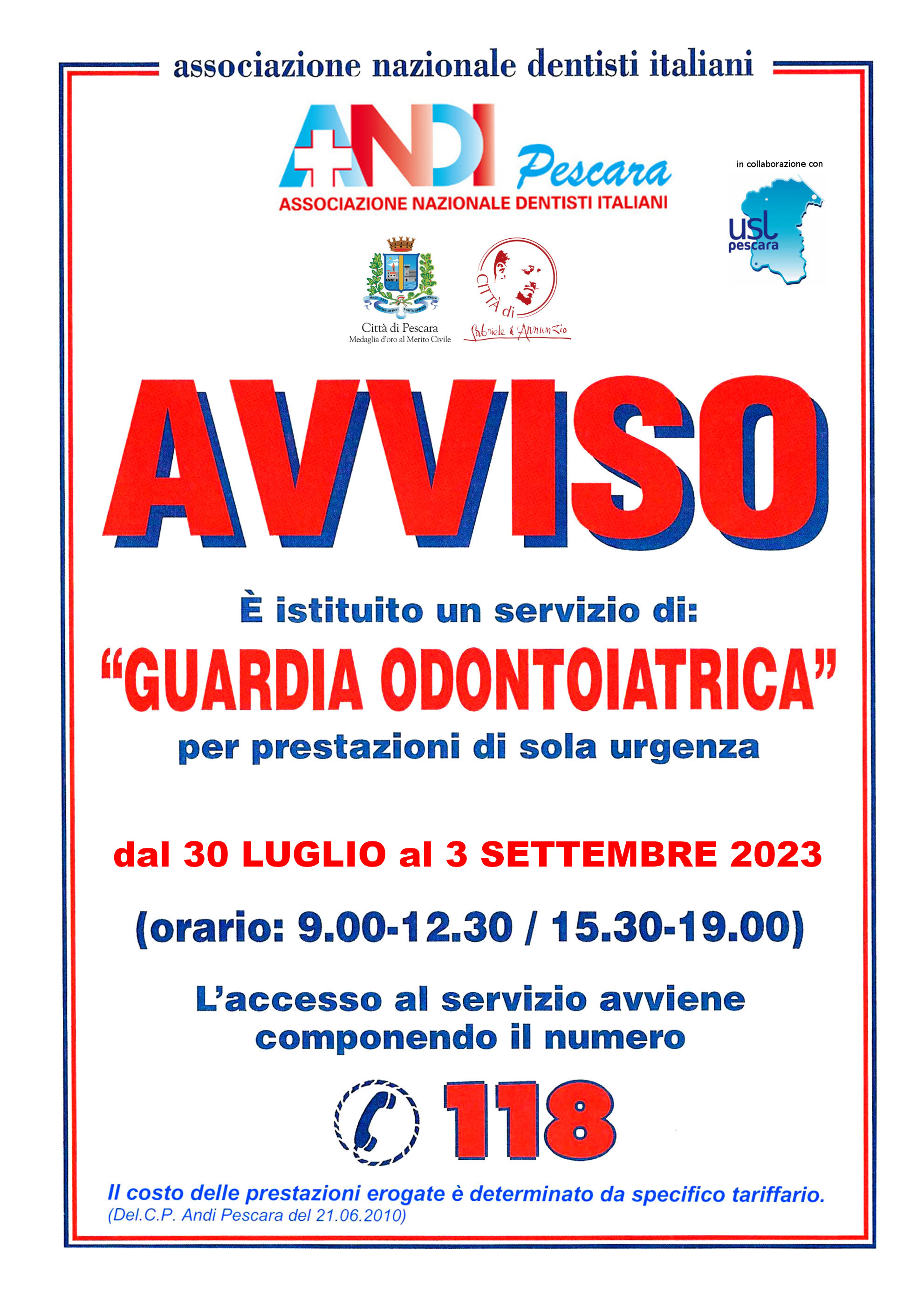 Clicca per accedere all'articolo Guardia Medica Odontoiatrica